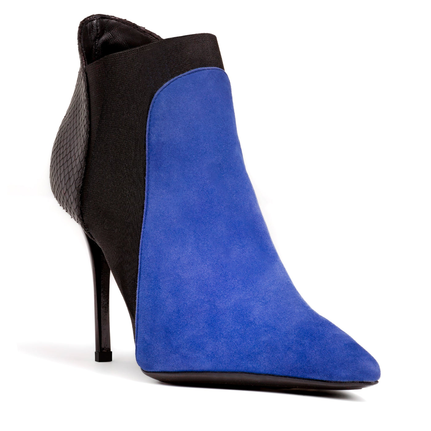 Abby Blue Suede Bootie