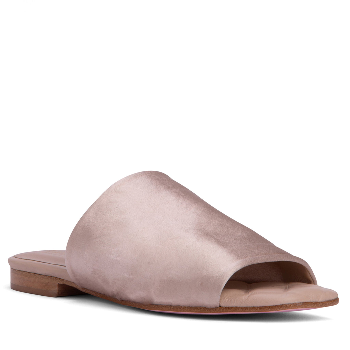 Comfortable Beige Flat Sandal - Nude Pink Stretch