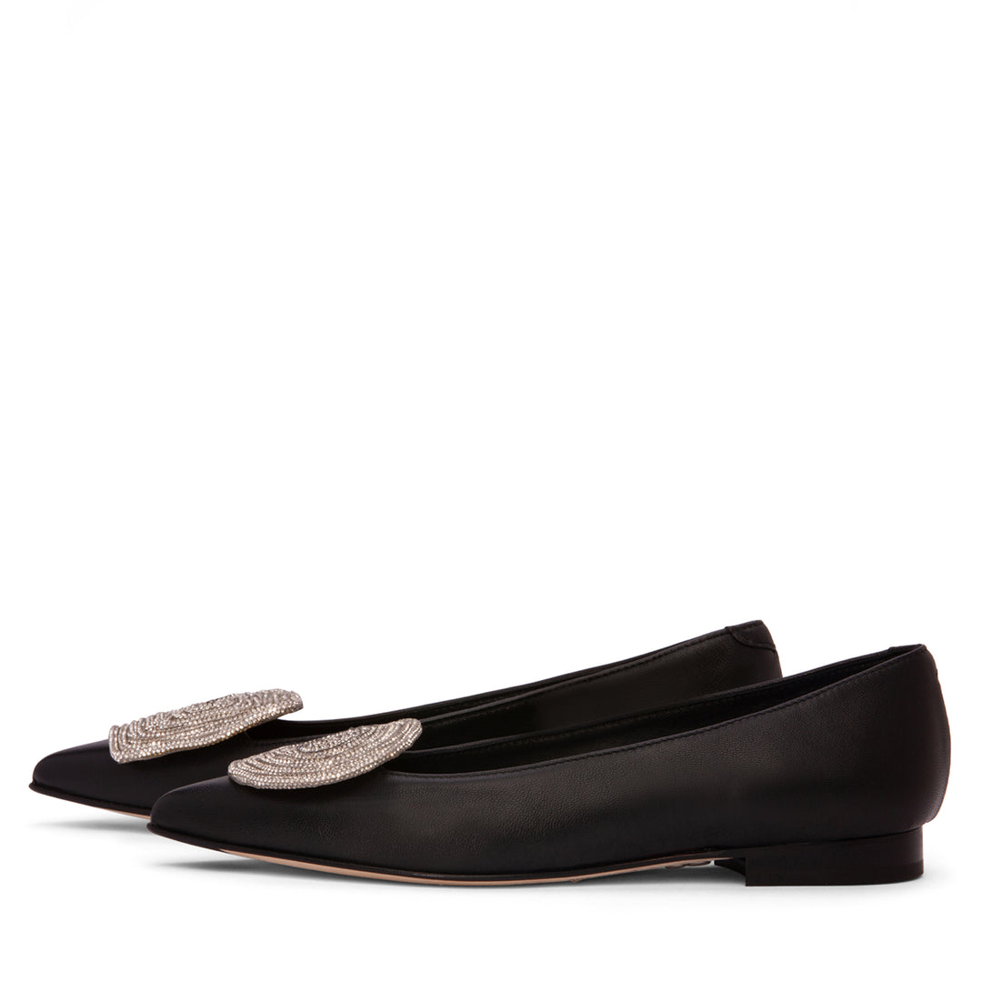 ★SUECOMMA BONNIE★ Ballerina point flatsbrwon DG1DS25012BRN SUECOMMA BONNIE Black Ballet Flats for Women | Modalova