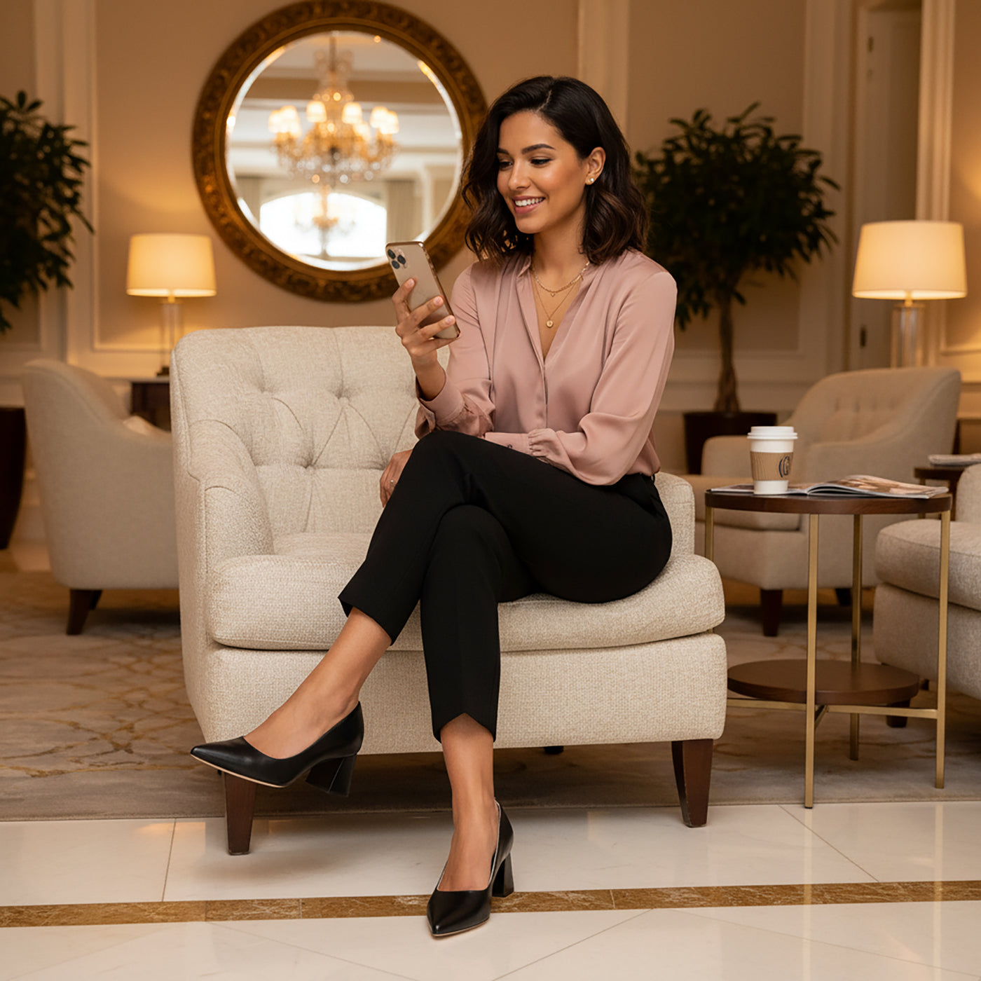 Corina Block Heel Pump