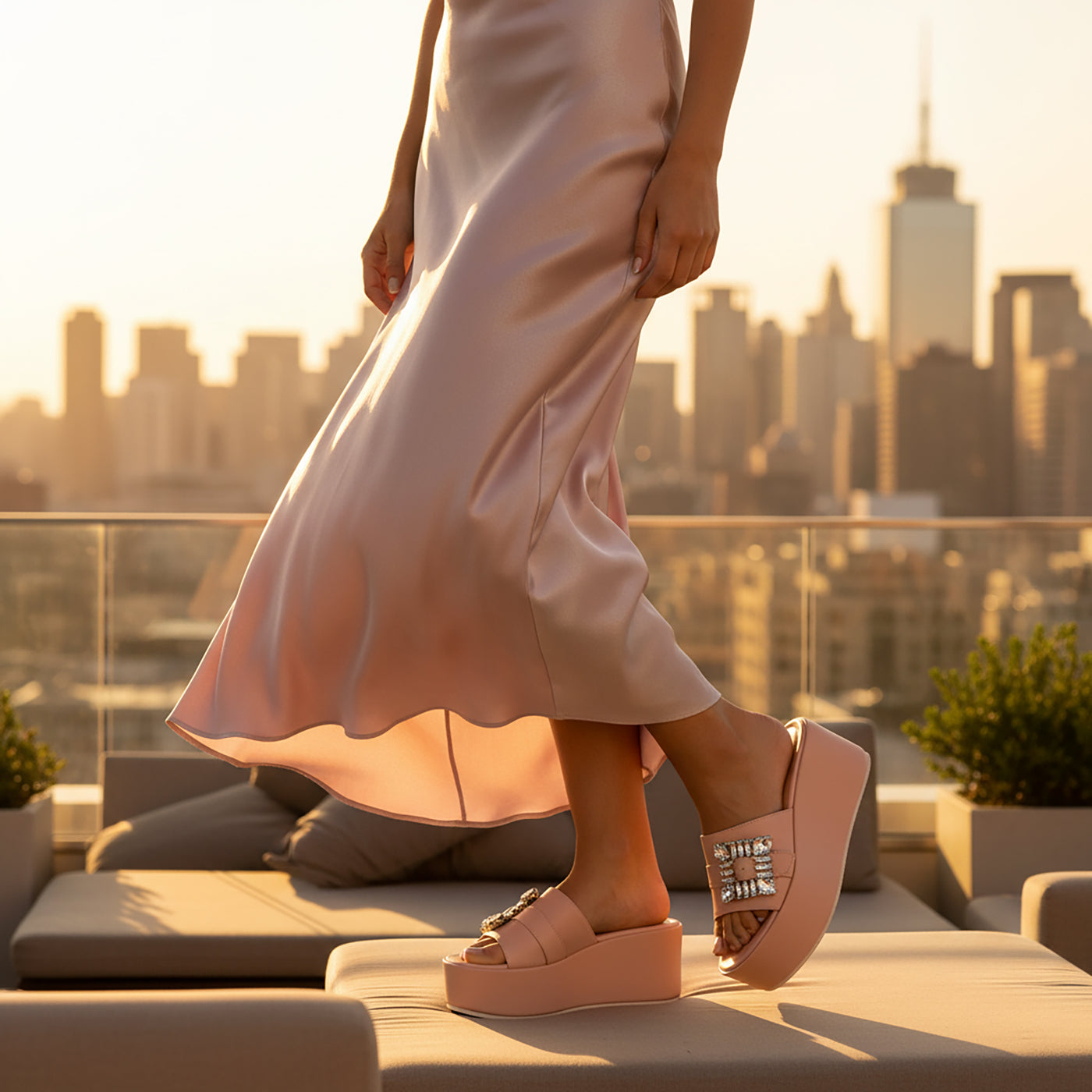 Dita Platform Leather Sandal