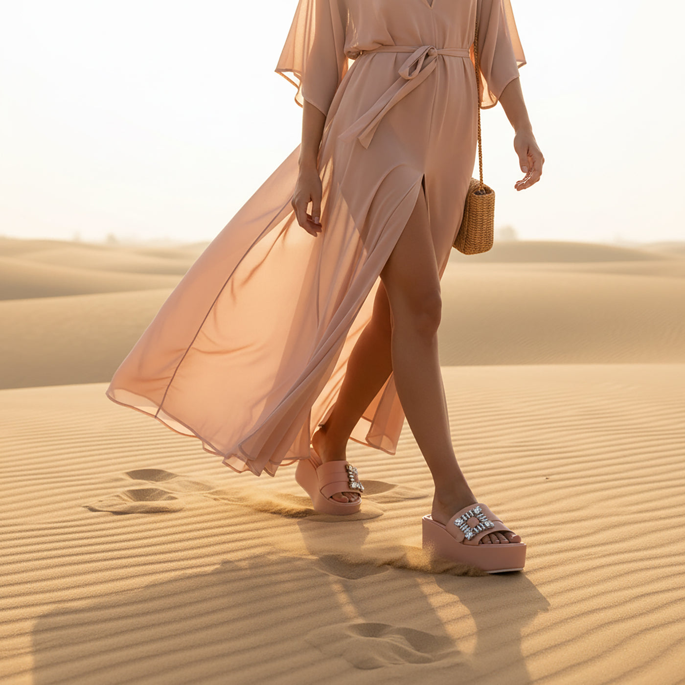 Dita Platform Leather Sandal