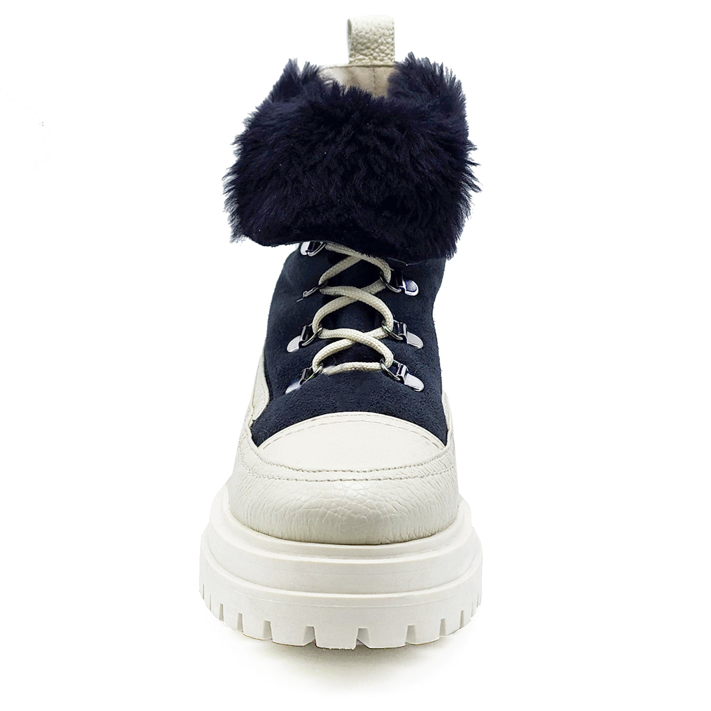 Francy Leather & Faux Fur Hiking Ankle Bootie