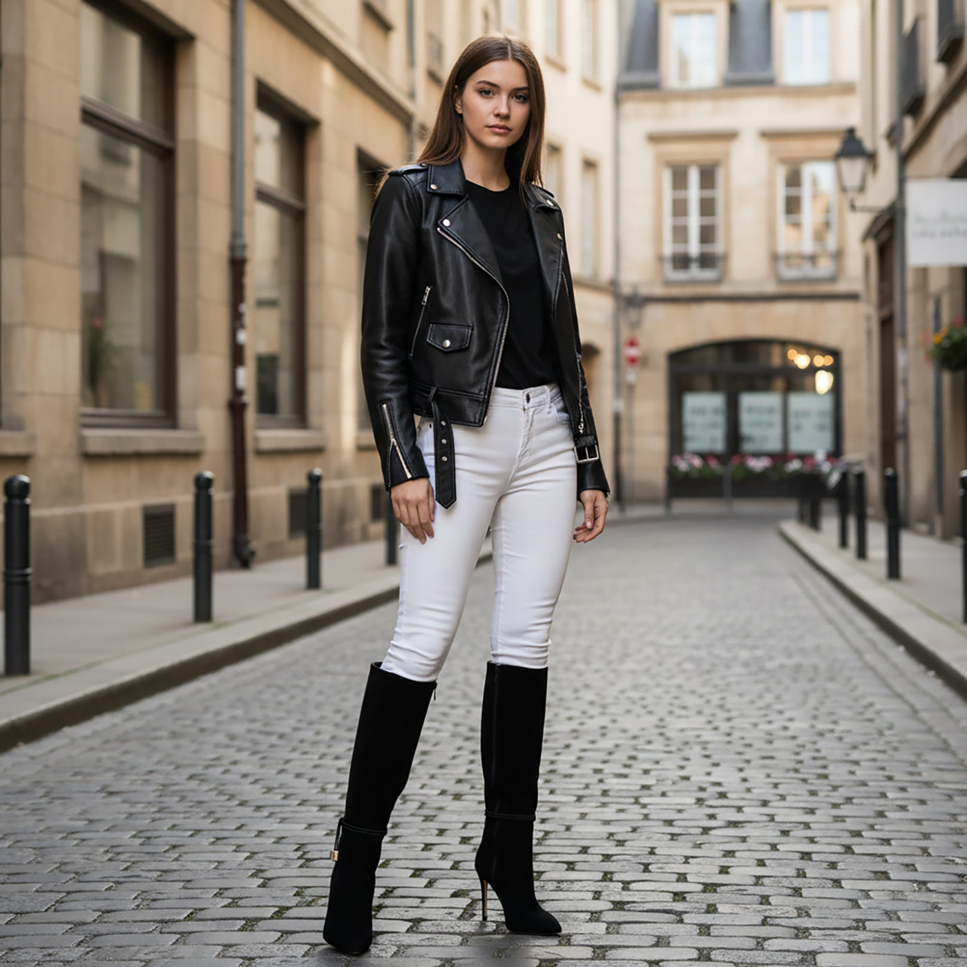 Lindsay Suede Knee-High Boot