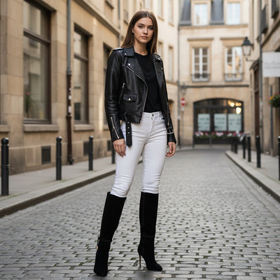 Lindsay Suede Knee-High Boot