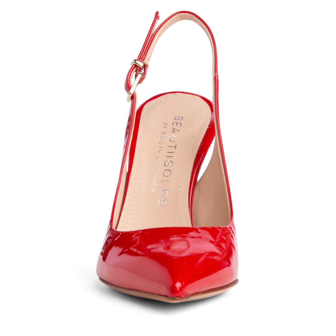 Marjorie Patent Leather Slingback Pump