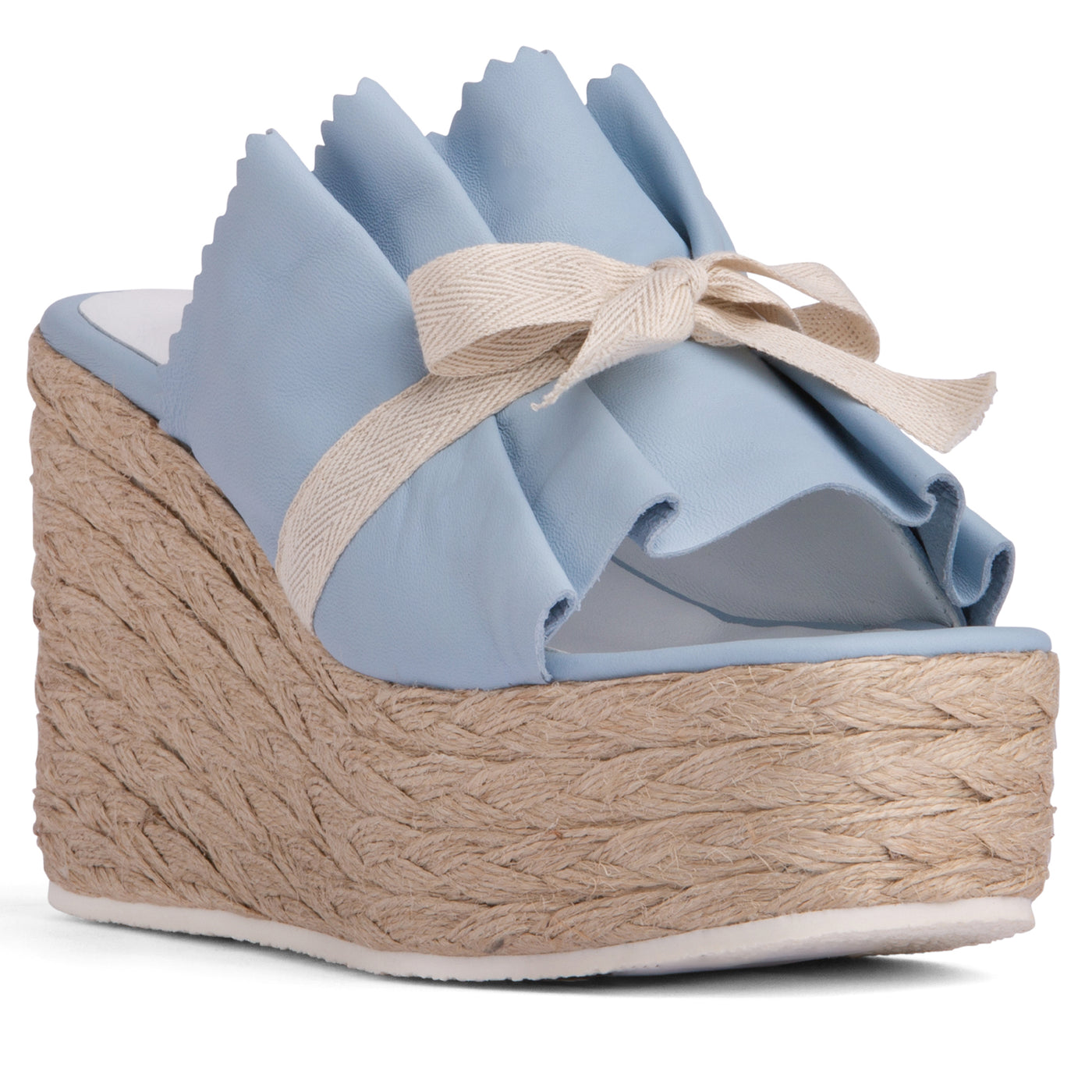 Women Comfortable Wedge Platform Sandal -Blue 