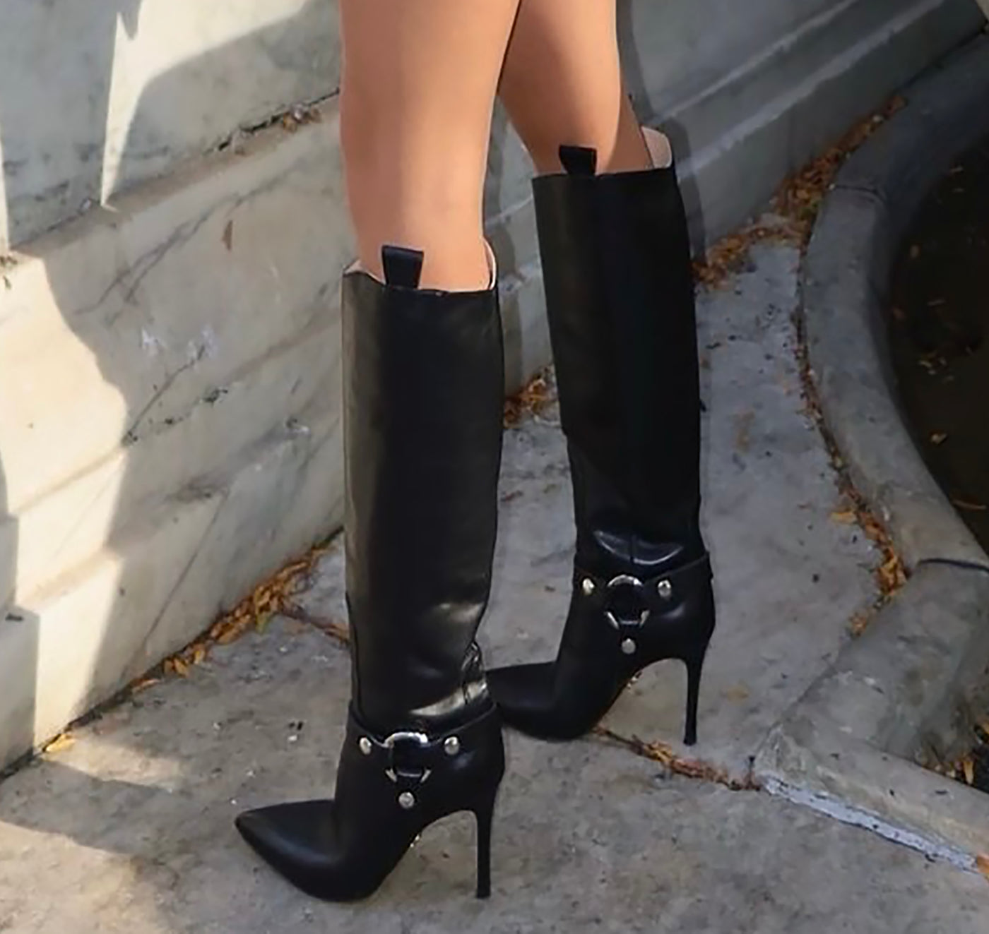 Phoebe Knee-High Stiletto Boot