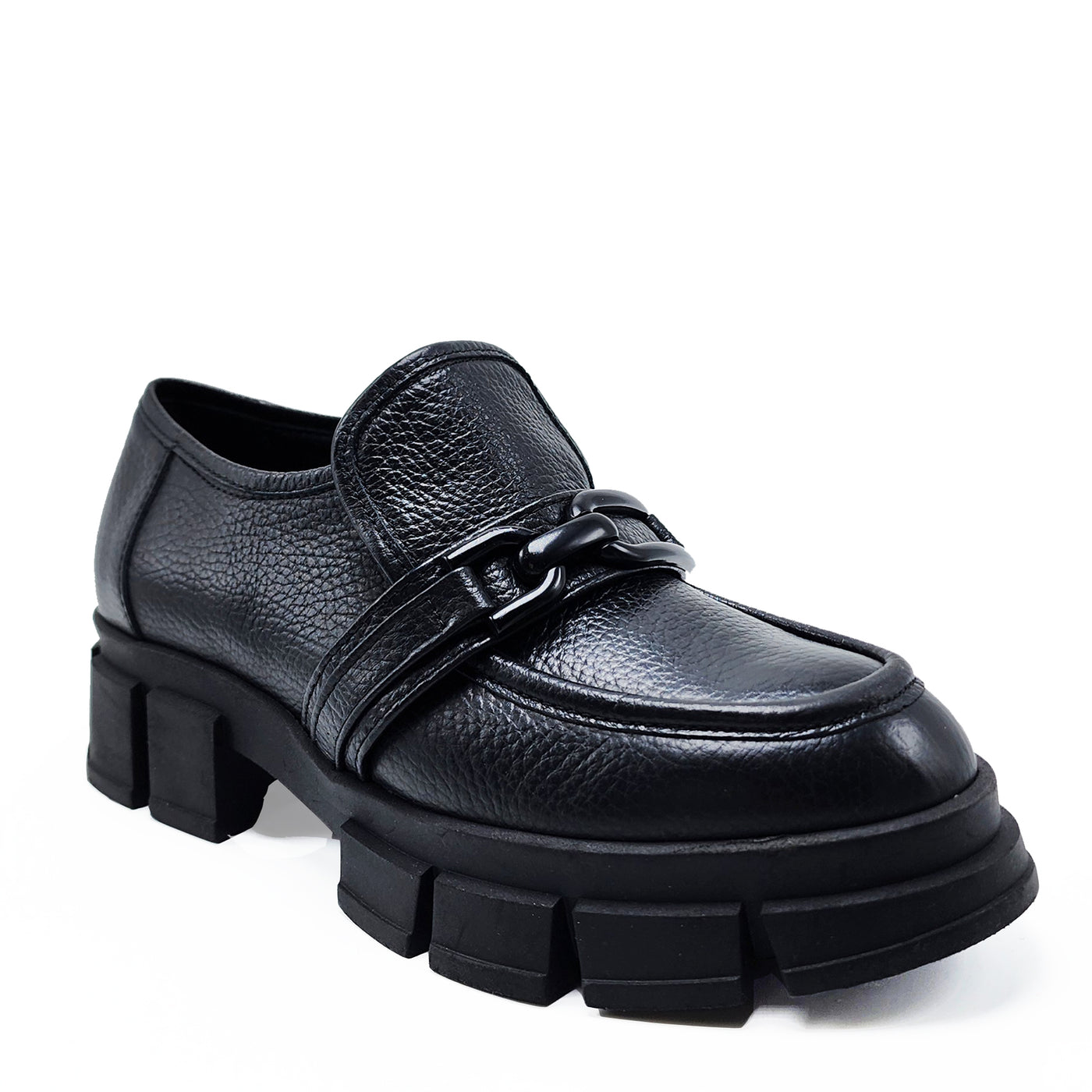 Women Oxford - Black Leather