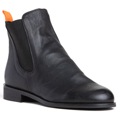 Reba Leather Ankle Bootie