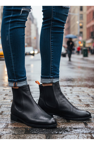 Reba Leather Ankle Bootie