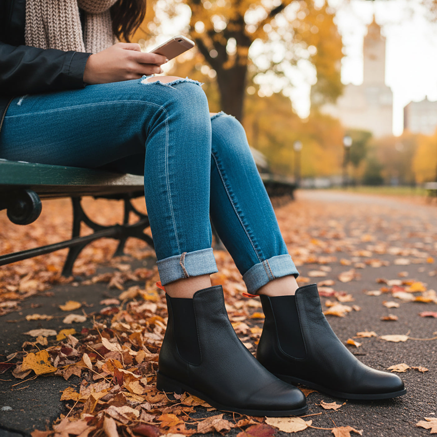 Reba Leather Ankle Bootie