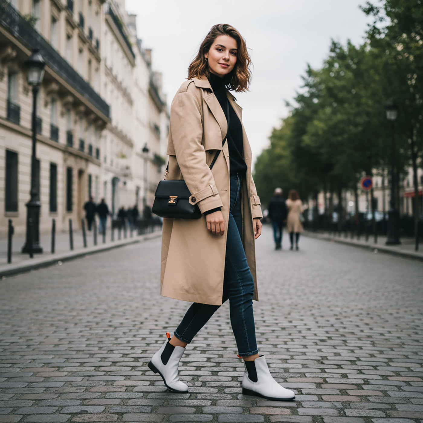 Reba Leather Ankle Bootie
