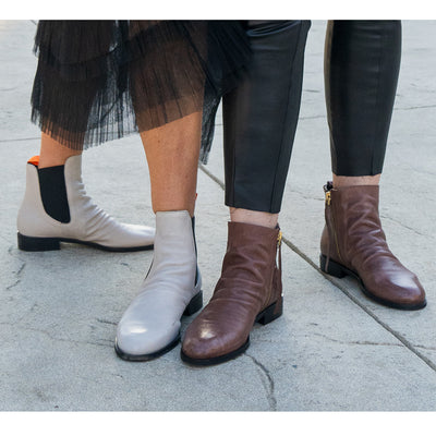 Reba Leather Ankle Bootie