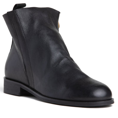 Renata Leather Ankle Bootie