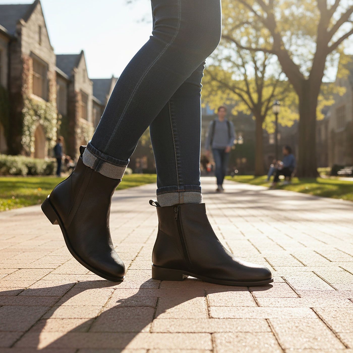 Renata Leather Ankle Bootie