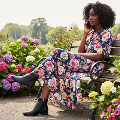 Renata Leather Ankle Bootie