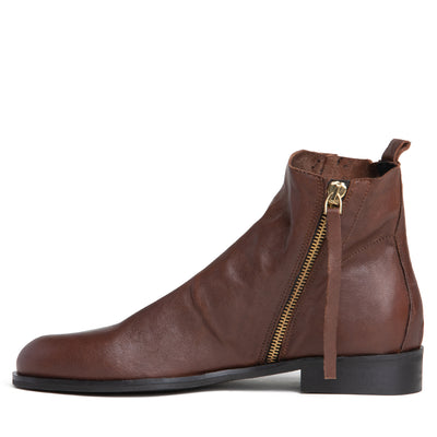 Renata Leather Ankle Bootie