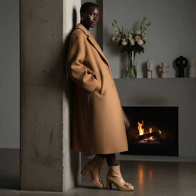 Scarlet Leather Bootie