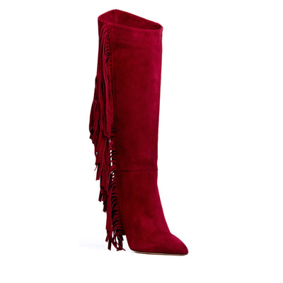 Tania Red Suede Boot