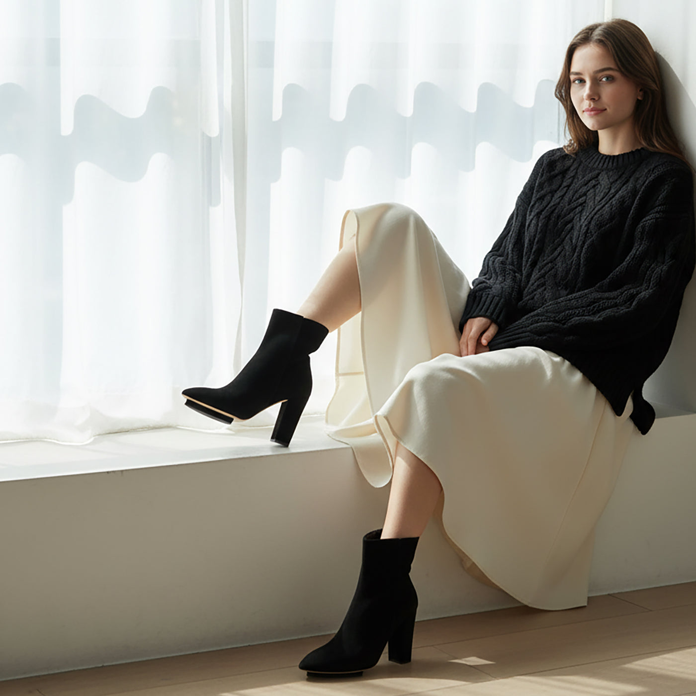 Teresa Suede Ankle Bootie