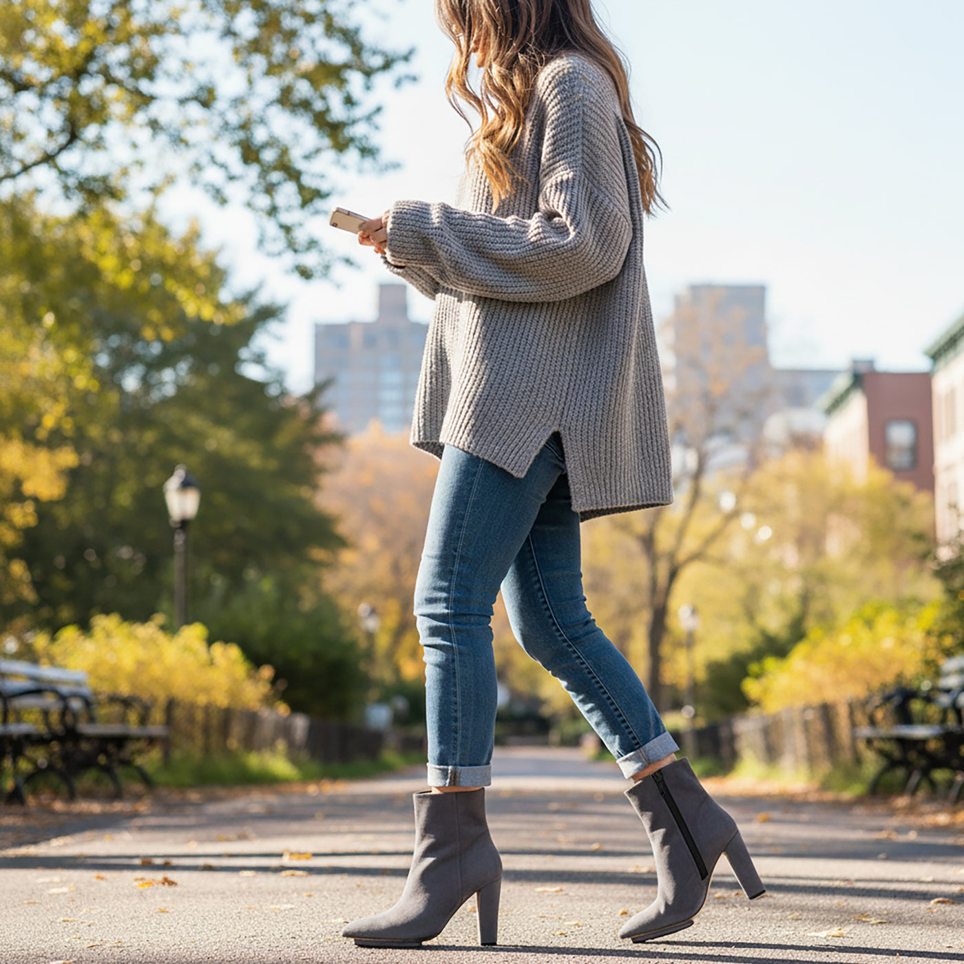 Teresa Suede Ankle Bootie