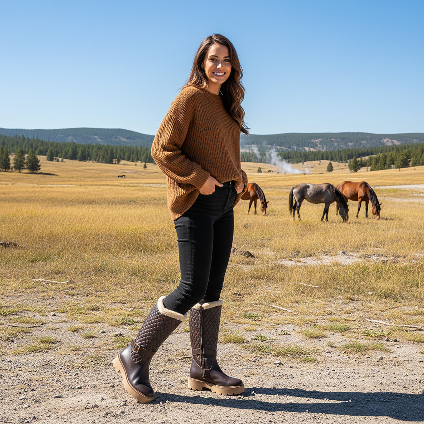 Tulsa Leather Platform Boot