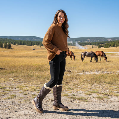Tulsa Leather Platform Boot