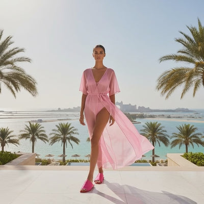 April Stretch Satin Flat Sandal