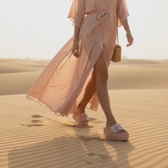 Dita Platform Leather Sandal