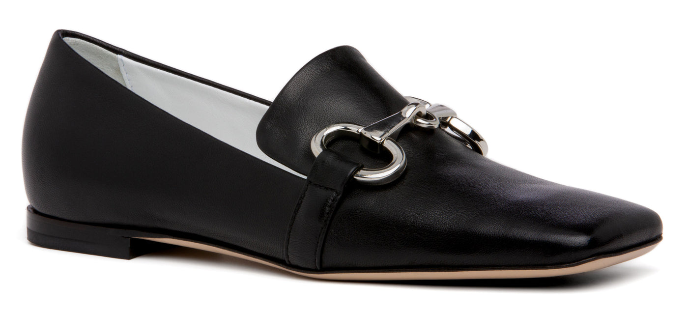 Galicia Black Leather Loafer
