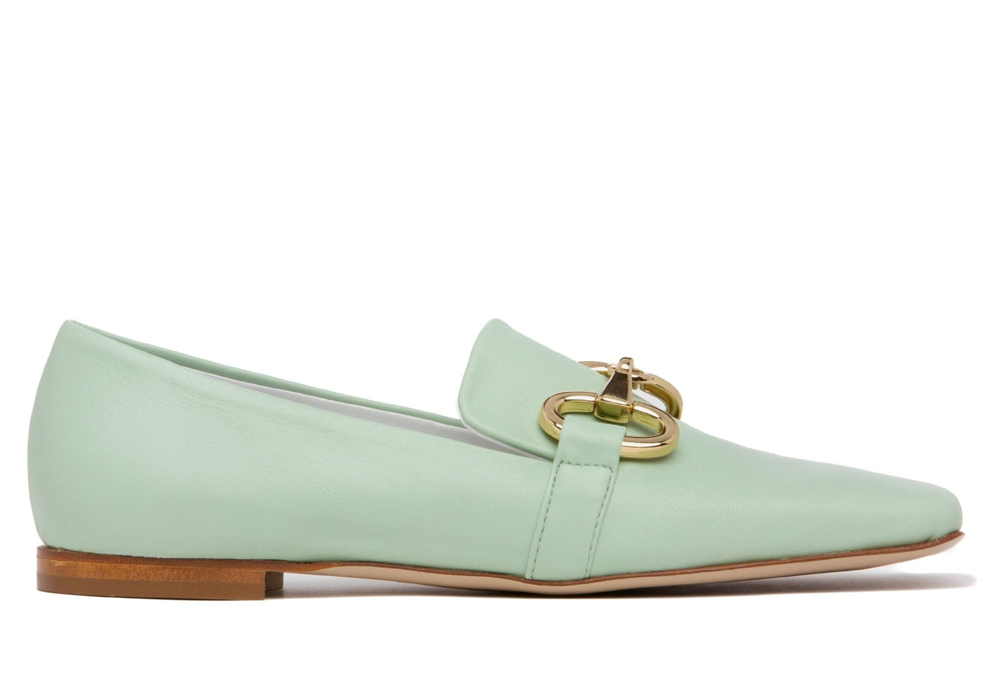 Galicia Light Green Leather Loafer