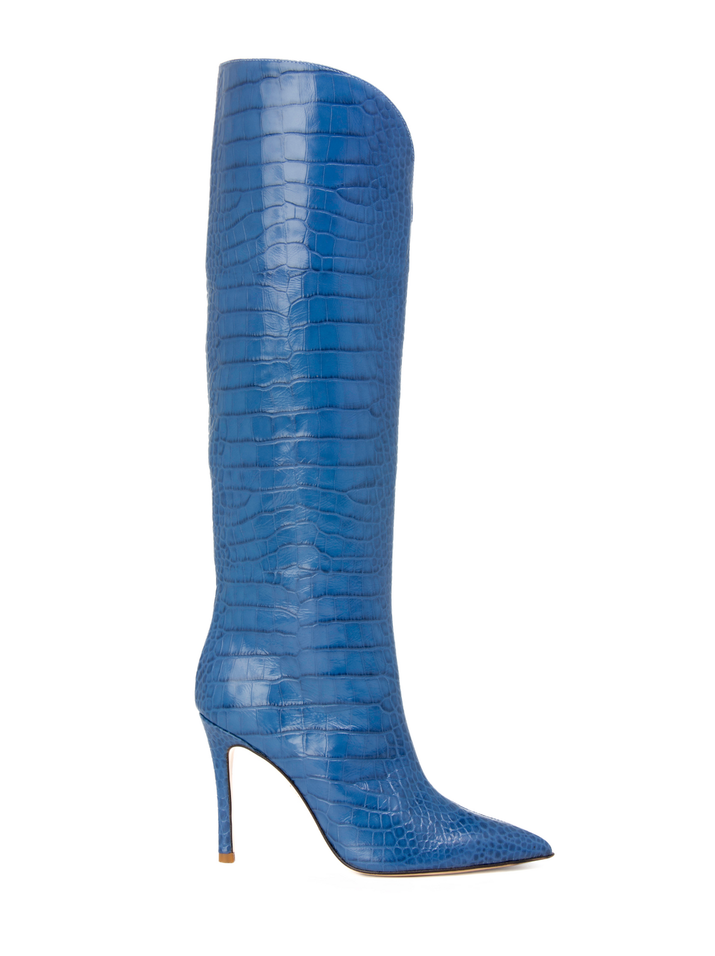 Peyton Blue Embossed Leather Boot